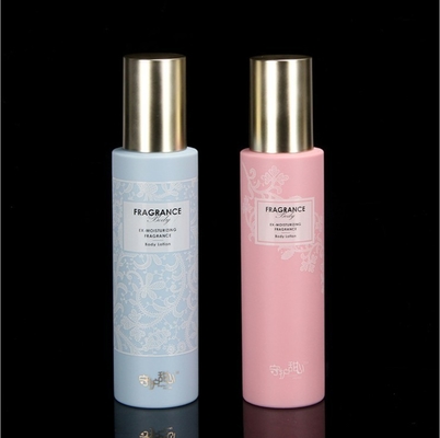 Bouteille en PET rose personnalisable Bouteille de pompe à lotion vide à capuche en PP pour les soins de la peau