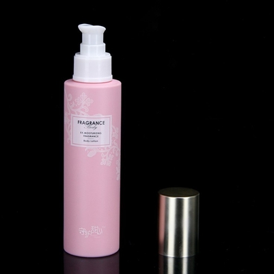 Bouteille en PET rose personnalisable Bouteille de pompe à lotion vide à capuche en PP pour les soins de la peau