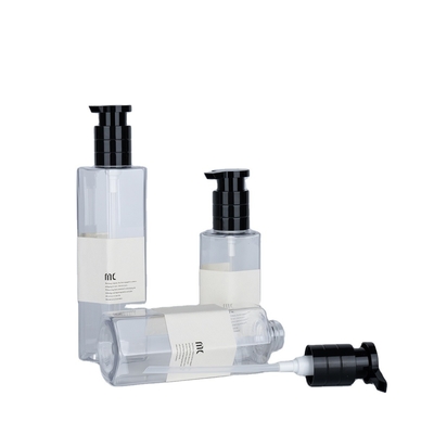 Matériau du collier PET plastique 200 ml 250 ml 300 ml bouteille de shampooing pour les emballages de soins de la peau