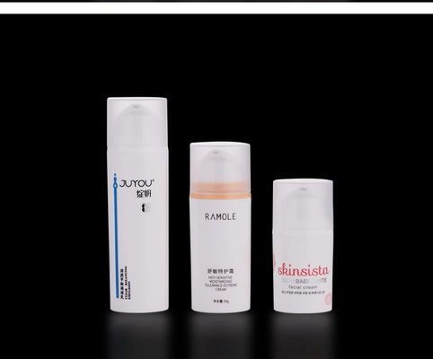 Bouteille de pompe à lotion sans air PP/PCR de 15 ml 30 ml 50 ml pour l'impression à écran et le dosage uniforme