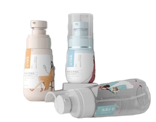 SPRAYER PUMPE Type de scellement 30 ml 60 ml 80 ml 100 ml Flasque de pulvérisation cosmétique PET pour le parfum de brouillard de protection solaire