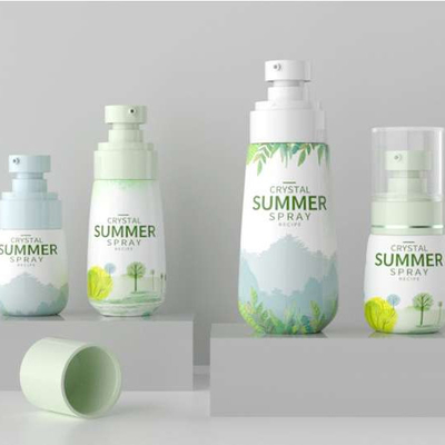 SPRAYER PUMPE Type de scellement 30 ml 60 ml 80 ml 100 ml Flasque de pulvérisation cosmétique PET pour le parfum de brouillard de protection solaire