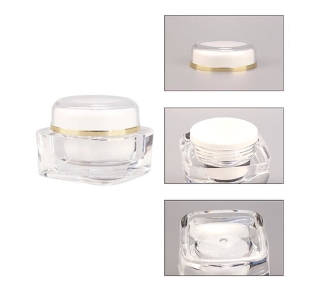 Matériau du collier ACRYLIC 15g 30g 50g Contenant pour la crème pour les yeux de luxe dans un pot de diamant