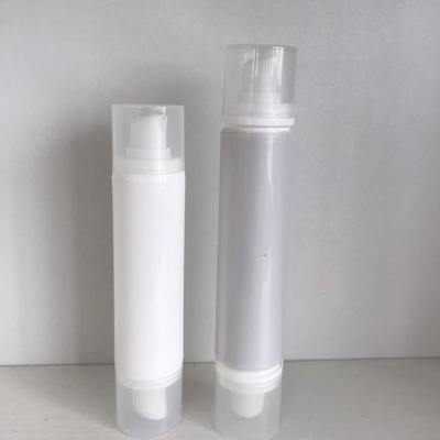 Bouteilles cosmétiques sans air à double extrémité de 10 ml, 10 ml, 15 ml et 15 ml pour emballages cosmétiques en PP