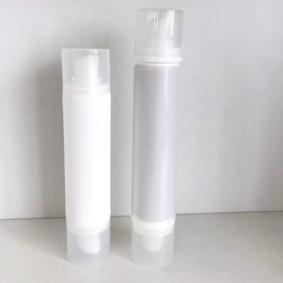 Bouteilles cosmétiques sans air à double extrémité de 10 ml, 10 ml, 15 ml et 15 ml pour emballages cosmétiques en PP
