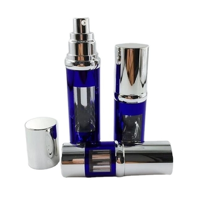 Bouteille de lotion à pompe sans air de 15 ml, 30 ml et 50 ml de n'importe quelle couleur pour emballage cosmétique