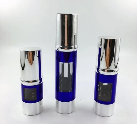 Bouteille de lotion à pompe sans air de 15 ml, 30 ml et 50 ml de n'importe quelle couleur pour emballage cosmétique