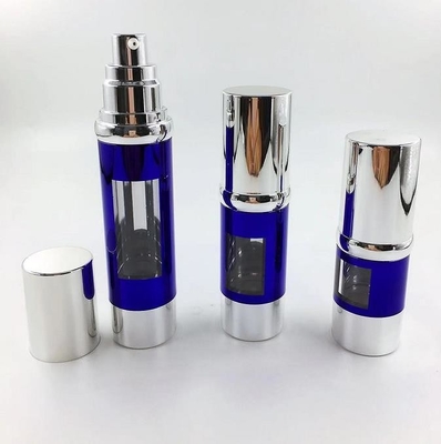 Bouteille de lotion à pompe sans air de 15 ml, 30 ml et 50 ml de n'importe quelle couleur pour emballage cosmétique