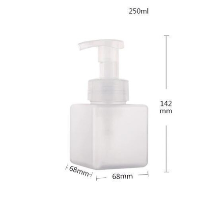 450 ml d'impression à écran en PET carré Bouteille vide pour emballage cosmétique