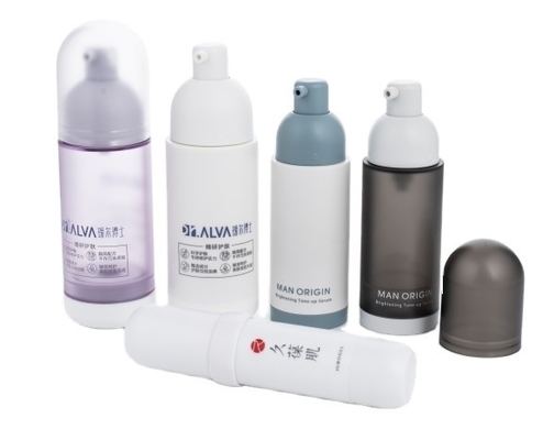 BEAUTY PACKING 30 ml bouteilles de pompe sans air avec sérigraphie et bouchon à vis en vrac