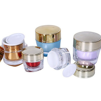 Corps en acrylique PP Réservoir intérieur 15 g Crème pour soins de la peau vide Crème pour le visage Récipient cosmétique Crème en pot