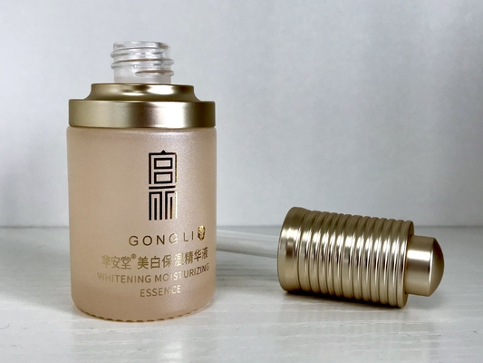 Bouteille à goutte à goutte en verre de 30 ml, résistante aux enfants, pour la crème pour les yeux, bouteille d' essence de luxe