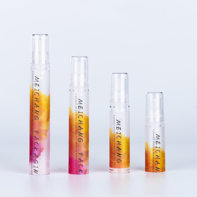 Emballage de soins de la peau 5 ml 10 ml AS Bouteille de pompe sans air en plastique ronde de forme garantie