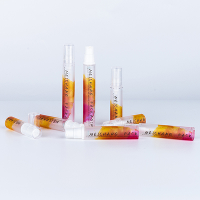 Emballage de soins de la peau 5 ml 10 ml AS Bouteille de pompe sans air en plastique ronde de forme garantie