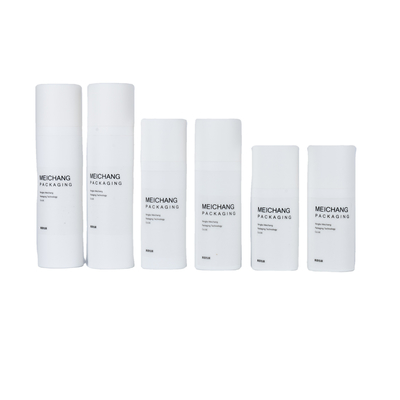 15 ml 30 ml 50 ml pompe à lotion sans air blanche mat bouteille 0,25 ml pompe à pulvérisation à décharge Pp