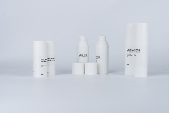 15 ml 30 ml 50 ml pompe à lotion sans air blanche mat bouteille 0,25 ml pompe à pulvérisation à décharge Pp