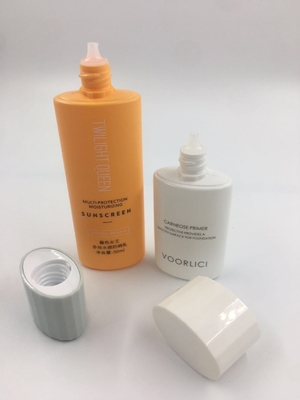 Logo du client acceptable Emballage de crème solaire vide en plastique doux HDPE de 30 ml 50 ml