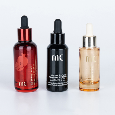 Bouteille à goutte à goutte en verre ronde 30 ml 50 ml pour le sérum d' essence de luxe Zhejiang