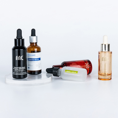 Bouteille à goutte à goutte en verre ronde 30 ml 50 ml pour le sérum d' essence de luxe Zhejiang