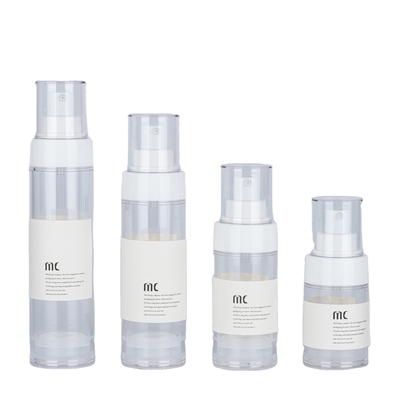Bouteille sans air de 30 ml, 50 ml, 80 ml et 100 ml de lotion avec pulvérisateur et carton
