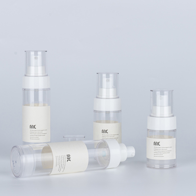 Bouteille sans air de 30 ml, 50 ml, 80 ml et 100 ml de lotion avec pulvérisateur et carton