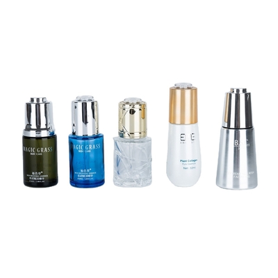 Bouteille de gouttelette en verre rotatif de 30 ml pour le sérum et l' essence de shampooing à grande capacité
