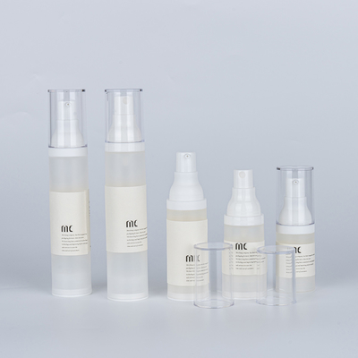 Bouteille de pompe sans air en plastique de 10 ml 15 ml 30 ml 40 ml 50 ml pour crème faciale crème pour les yeux