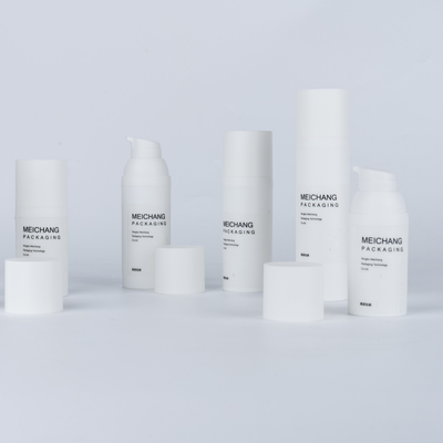 Bouteille de pompe à lotion sans air pour lotion pour le corps 15 ml 30 ml 50 ml Blanc rond 0,25 ml
