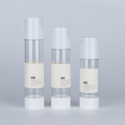 Bouteille de pompe sans air en plastique de 10 ml 15 ml 20 ml 30 ml 50 ml 80 ml 100 ml 120 ml pour les soins de la peau
