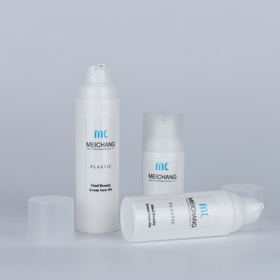 Bouteille de pompe sans air en plastique PP à vis personnalisée pour le lavage du corps 30 ml 50 ml 75 ml