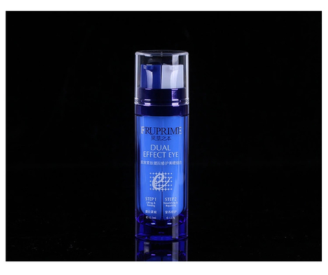 Bouteille cosmétique sans air de couleur 25 ml Gravure à l'intérieur AS Bouteille intérieure double Émulsion de luxe