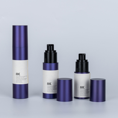 Bouteille de pompe sans air cosmétique de haute qualité de couleur personnalisée 30 ml 50 ml 100 ml pour lotion corporelle