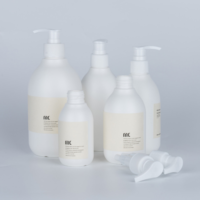 Impression à écran 100ML 200ML 250ML 300ML 500ML Bouteille de shampooing en PE en plastique rond Bouteille à laver les mains