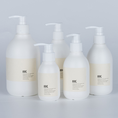 Impression à écran 100ML 200ML 250ML 300ML 500ML Bouteille de shampooing en PE en plastique rond Bouteille à laver les mains