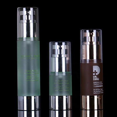 Conception personnalisée économique Bouteille sans air de 30 ml pour la crème pour les yeux et le matériau plastique