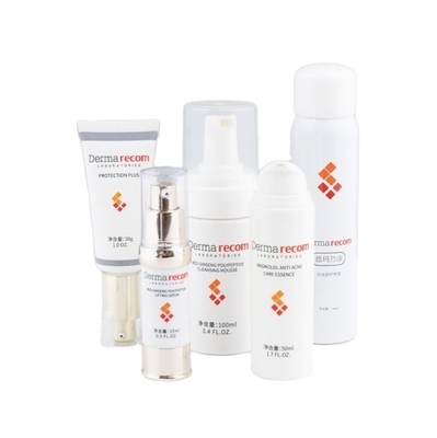 Fabrication de bouteilles en plastique pour soins de la peau de marque privée de 15 ml, 30 ml, 50 ml et 100 ml de capacité