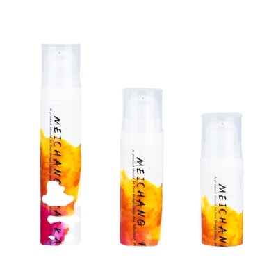 5 ml 10 ml 15 ml PP Bouteille de pompe à lotion blanche sans air Bouteille tonifiante avec bouchon industriel