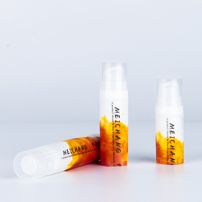 5 ml 10 ml 15 ml PP Bouteille de pompe à lotion blanche sans air Bouteille tonifiante avec bouchon industriel