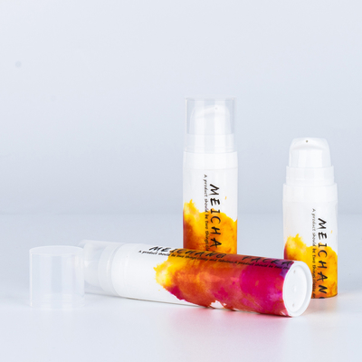 5 ml 10 ml 15 ml PP Bouteille de pompe à lotion blanche sans air Bouteille tonifiante avec bouchon industriel