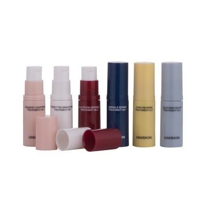 Crème pour les yeux emballage cosmétique bouteille sans air en plastique pour soins personnels sérigraphie 5 ml