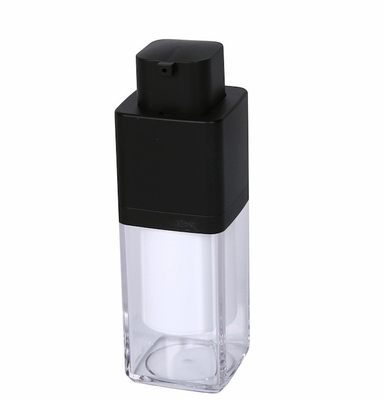 Bouteille de lotion acrylique sans air de 20 ml, 30 ml et 50 ml avec pompe sans air et sérigraphie
